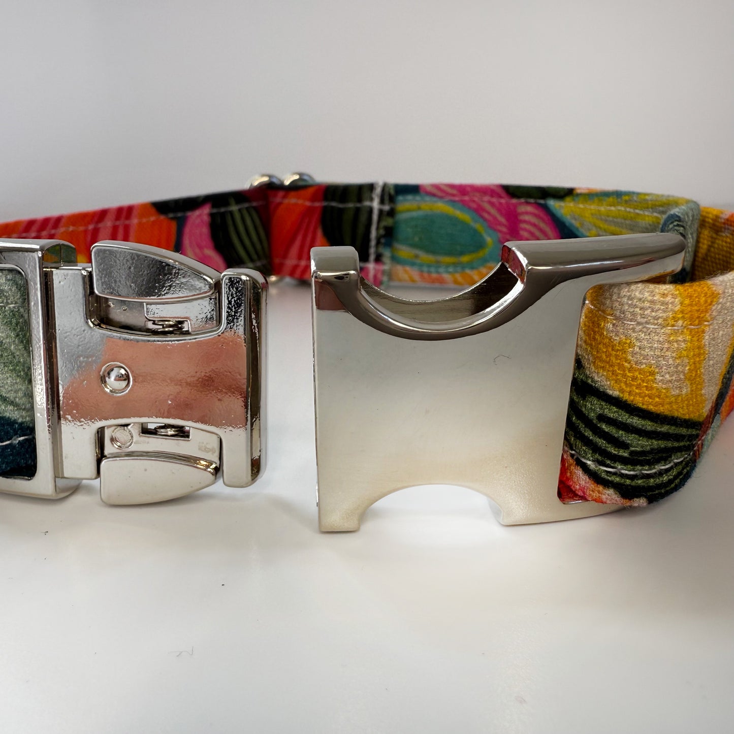 Bright Floral Australian Fabric Dog Collar
