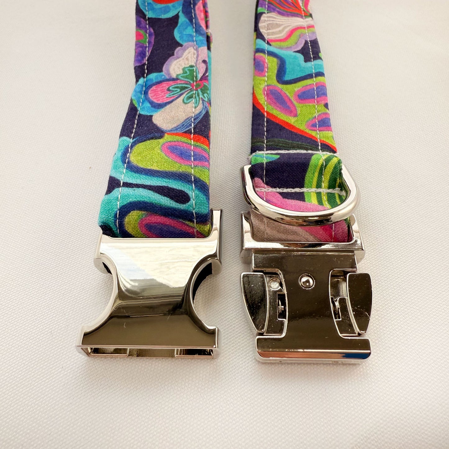 Australian Purple Floral Dog Collar