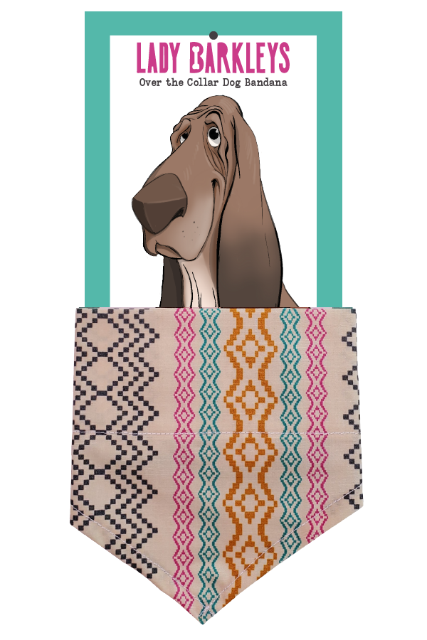Boho Chic Over the Collar Dog Bandana