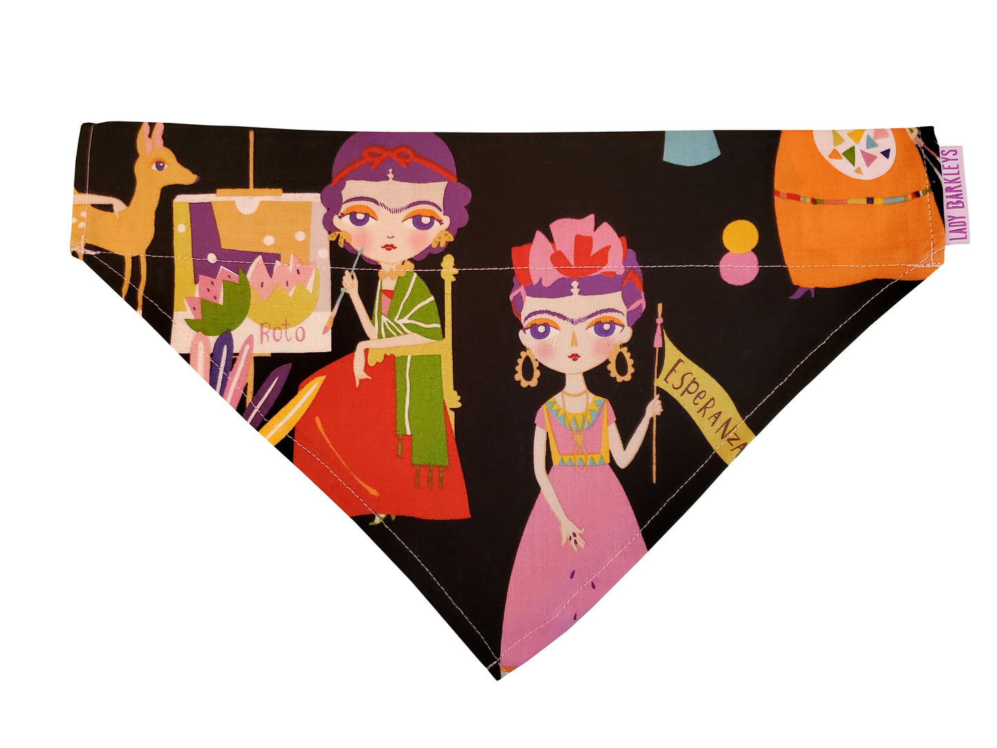 Viva la Mexico Frida Over the Collar Dog Bandana