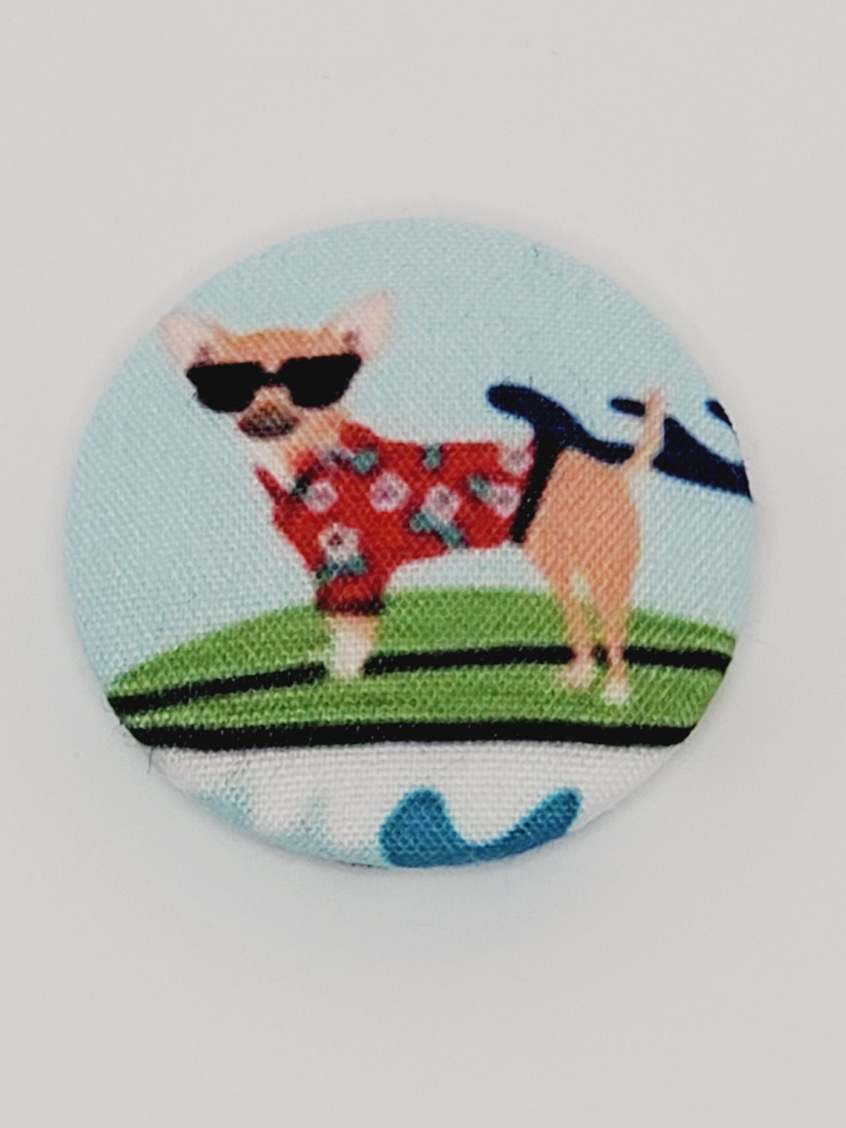 Surfer Dogs Mutt Dog Magnet Set