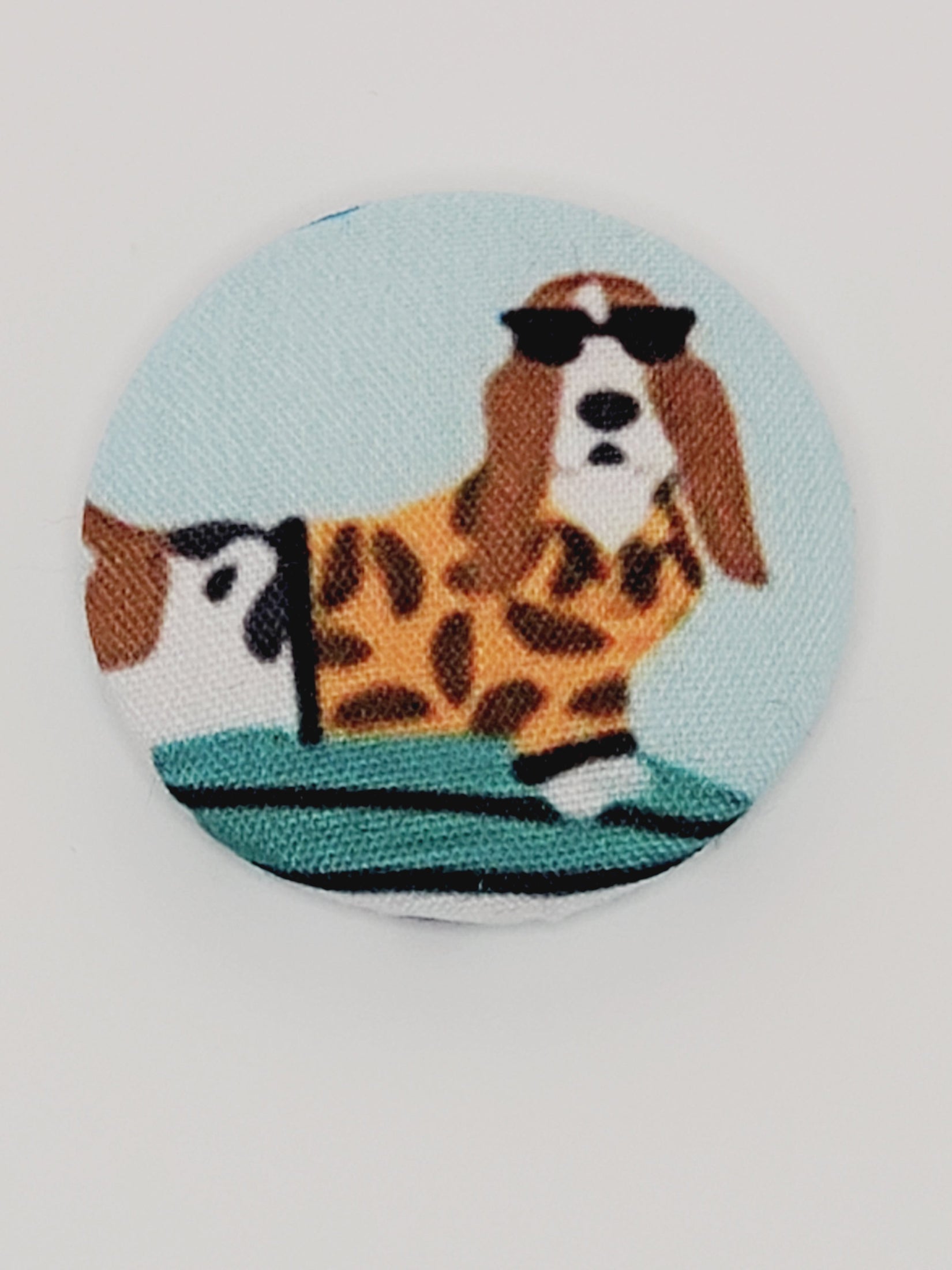 Surfer Dogs Mutt Dog Magnet Set
