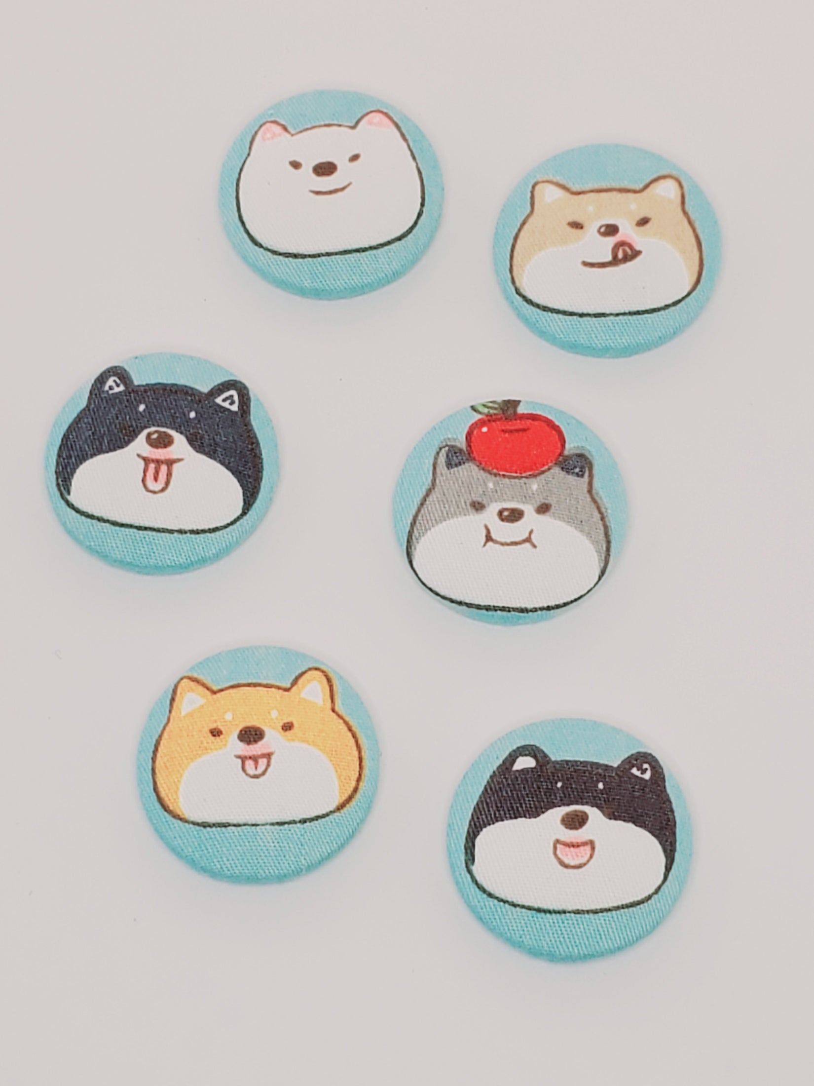 Shiba Inu Mutt Magnet Set