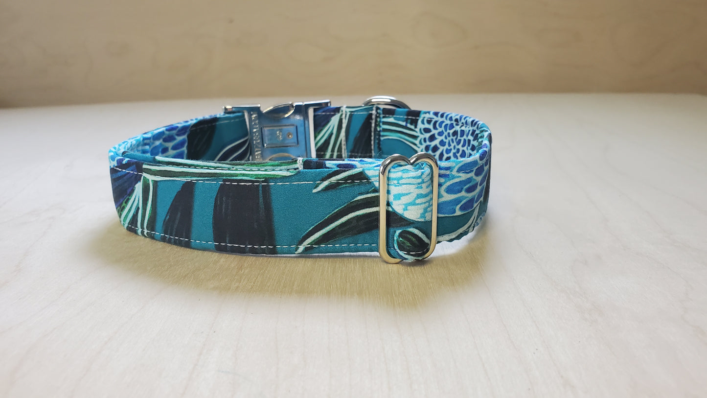 Australian Banksia Fabric Dog Collar