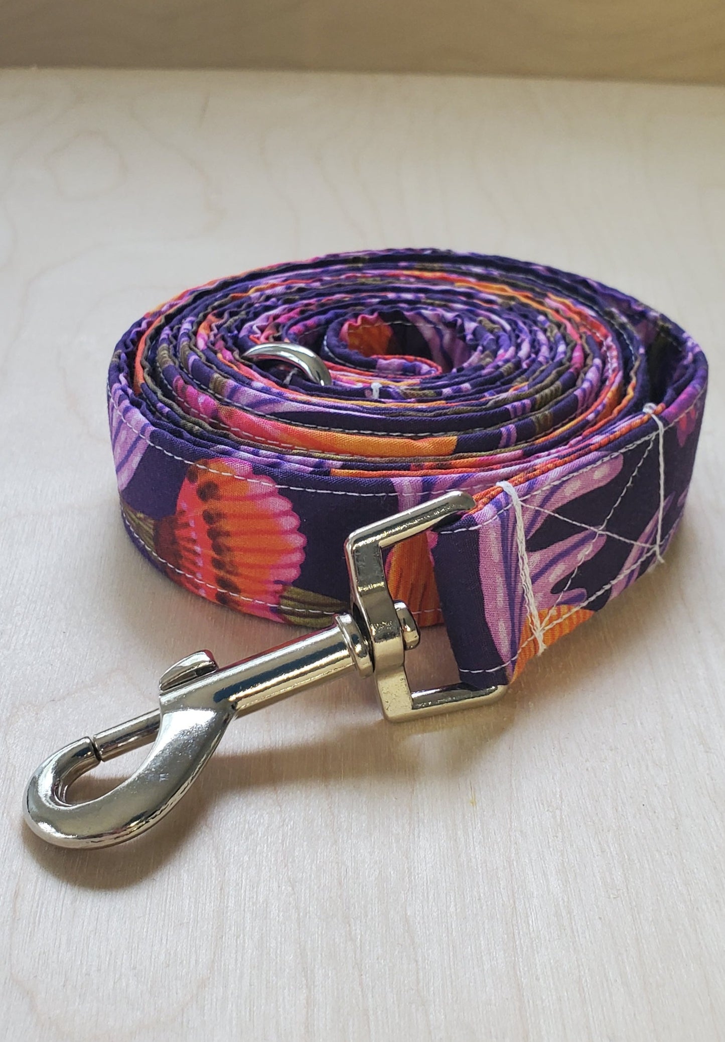 Aussie Floral Fusion Dog Collar and Leash Set