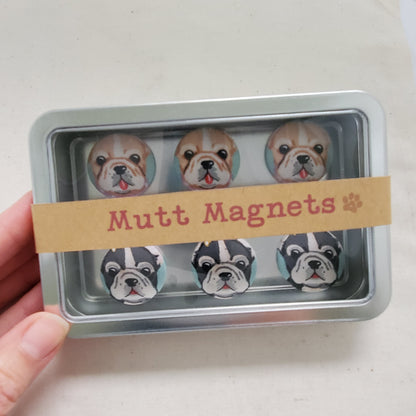 Frenchie Love Mutt Magnet Set