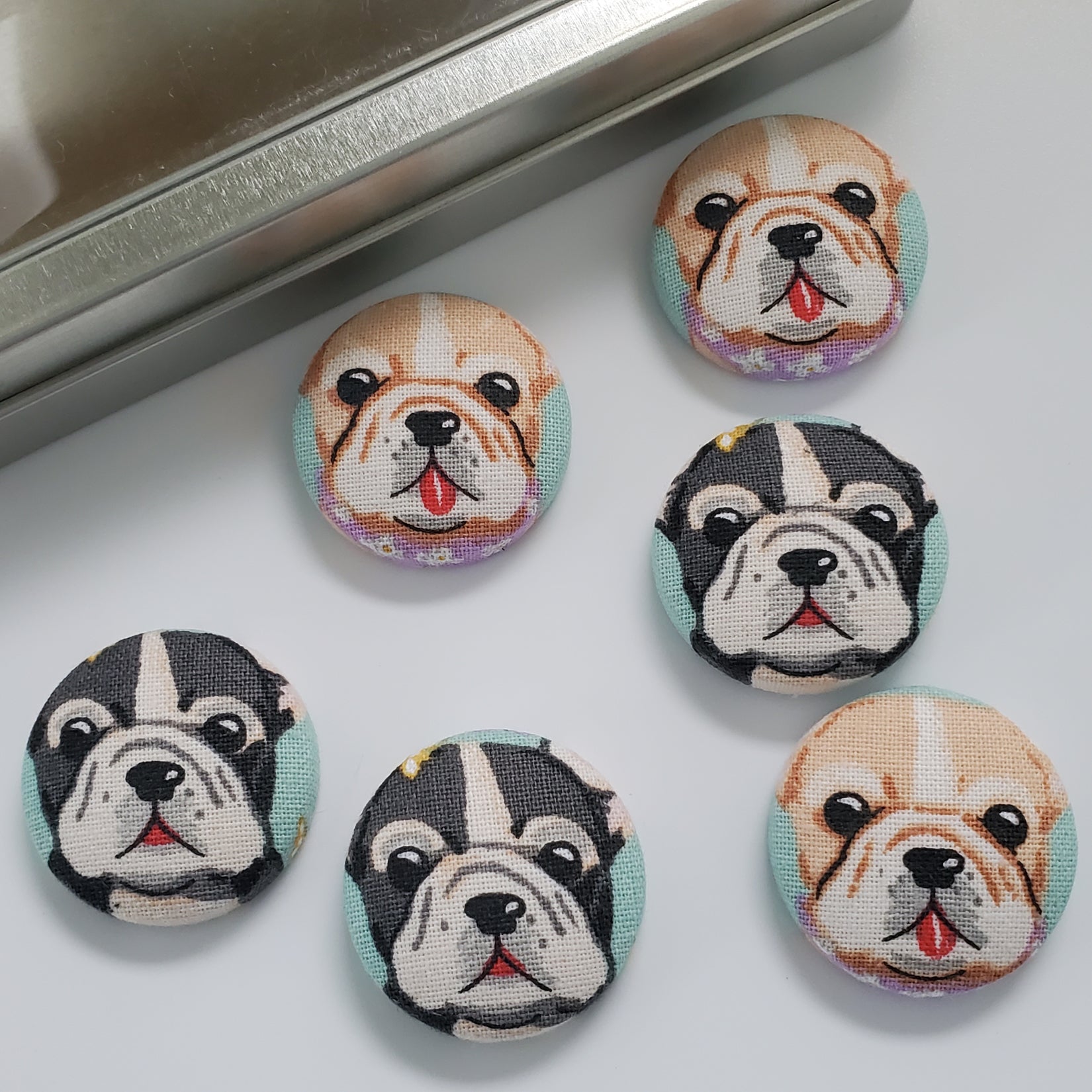 Frenchie Love Mutt Magnet Set