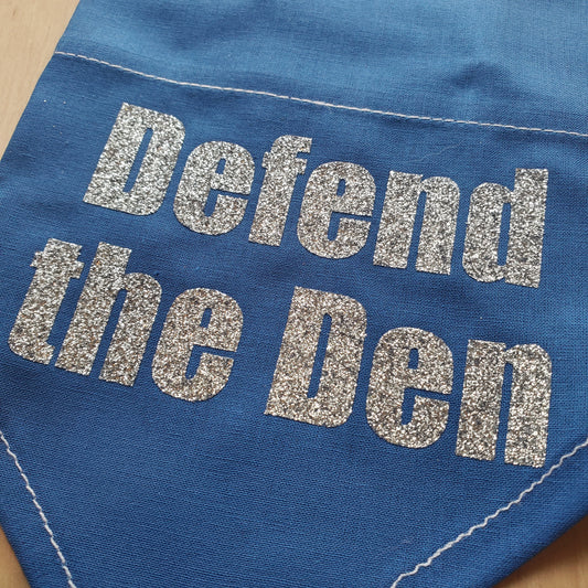 Defend the Den Over the Collar Dog Bandana