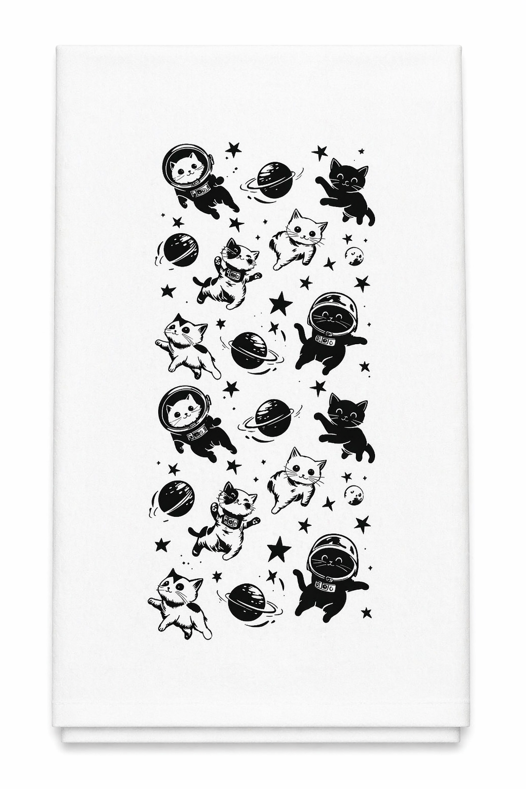Astro Cats Tea Towel