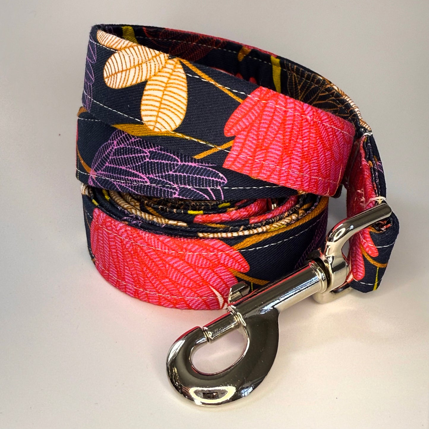Australian Navy, Pink and Purple Dog Leash