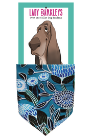Australian Banksia Flower Over the Collar Dog Bandana – Slide-On Design - Handmade over-the-collar dog bandana, stylish and comfortable for pets.