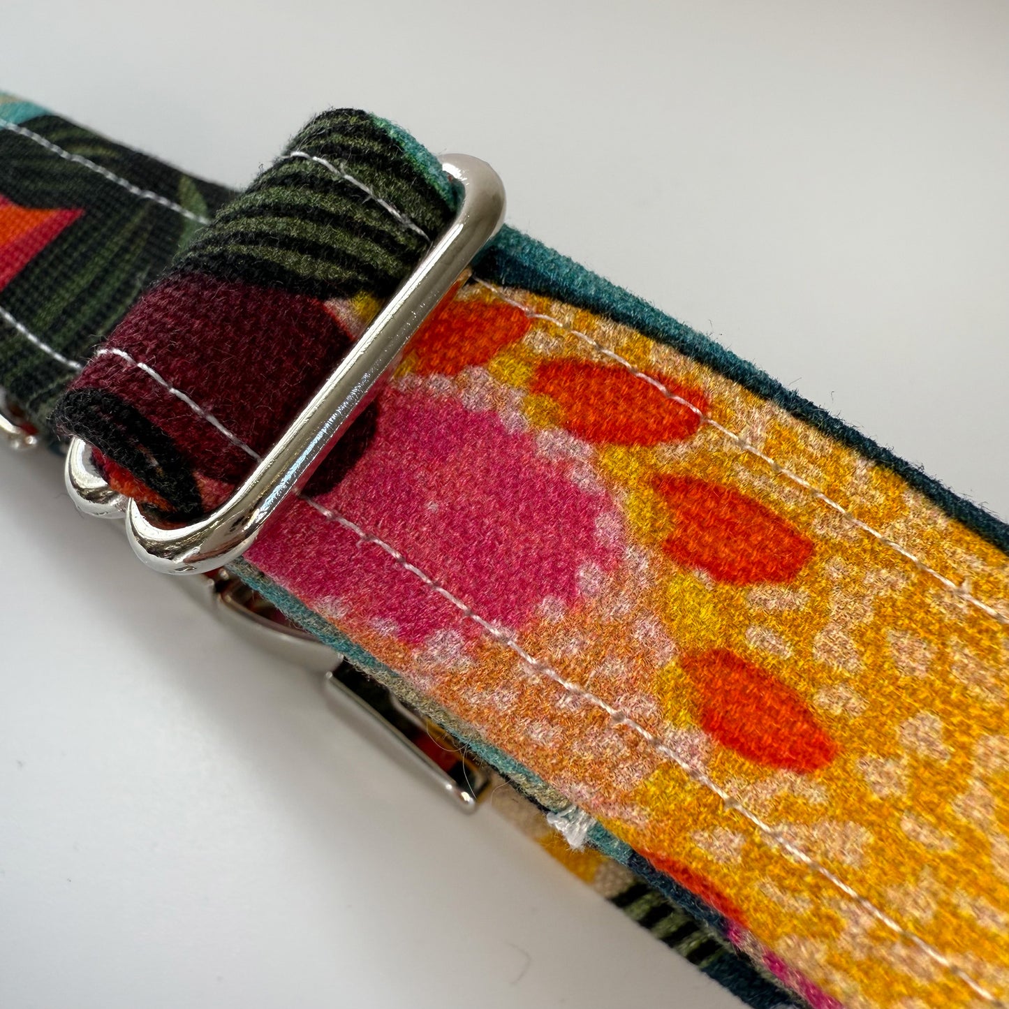 Bright Floral Australian Fabric Dog Collar