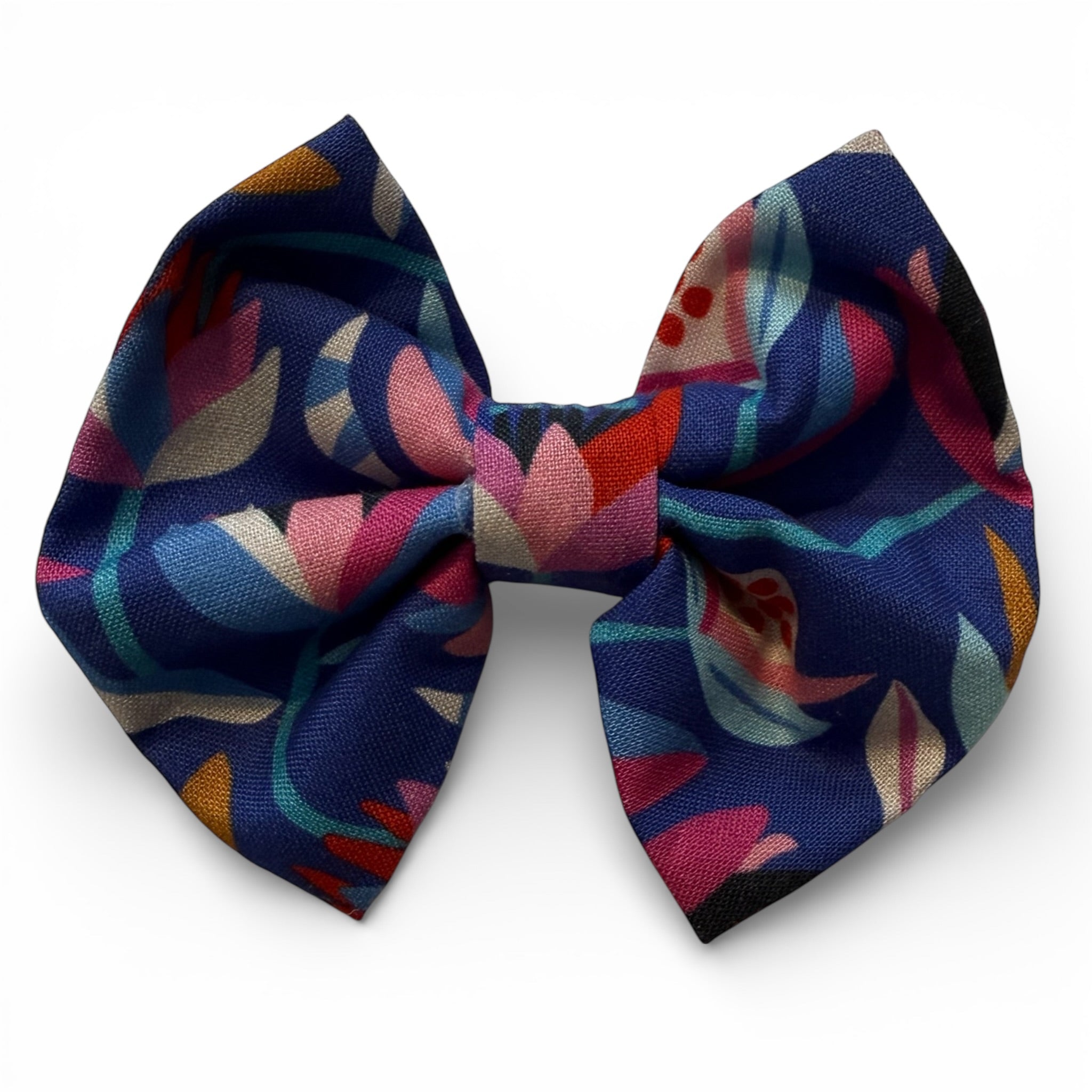 Small Australian Blue Lotus Dapper Dog Bow Tie