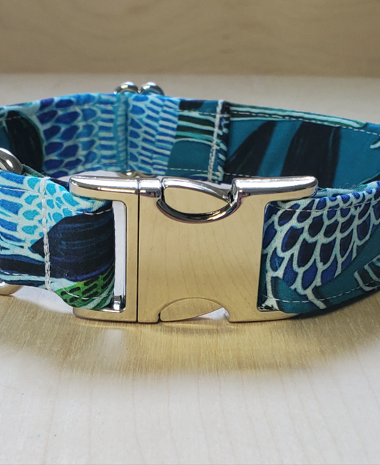 Australian Banksia Fabric Dog Collar