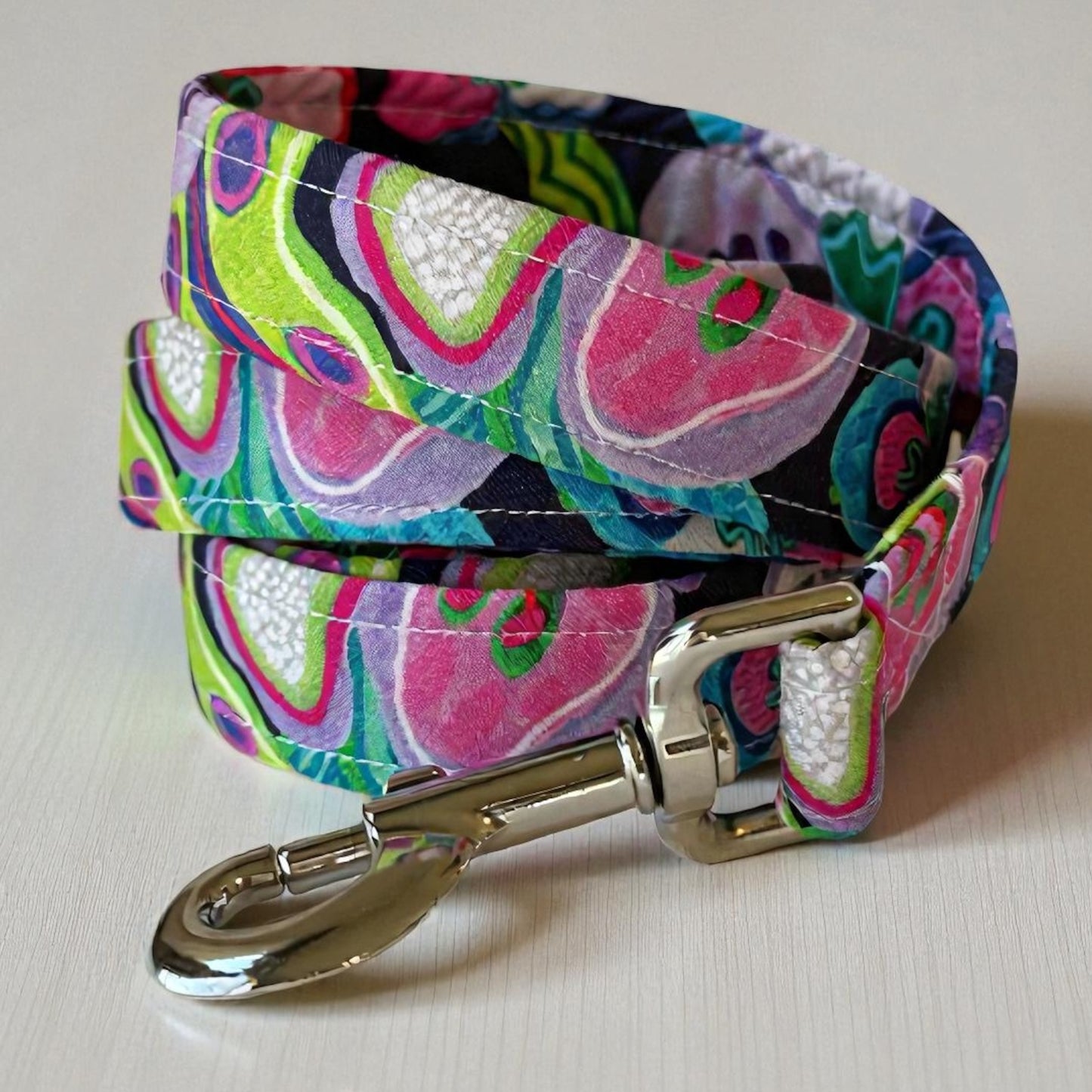 Australian purple floral Dog Leash