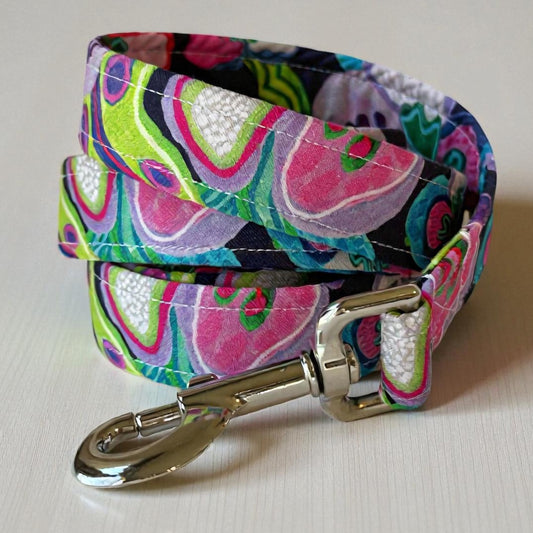 Australian purple floral Dog Leash