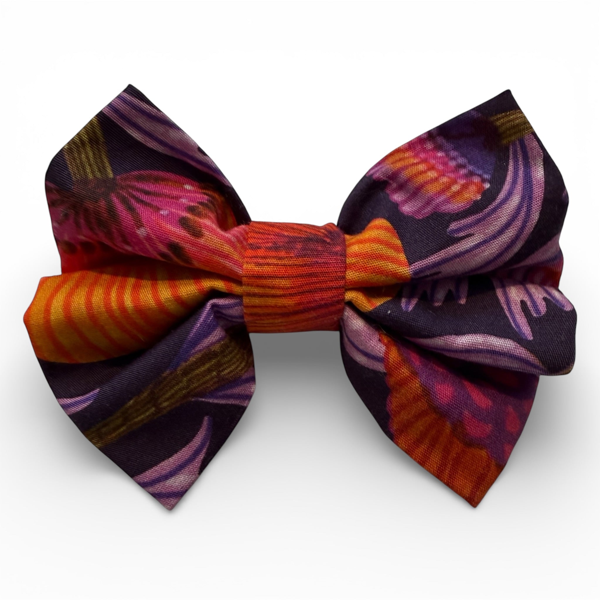 Small Floral Fusion Dog Bow Tie