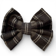 Small Snuggly Soft Grey Dapper Dog Bow Tie