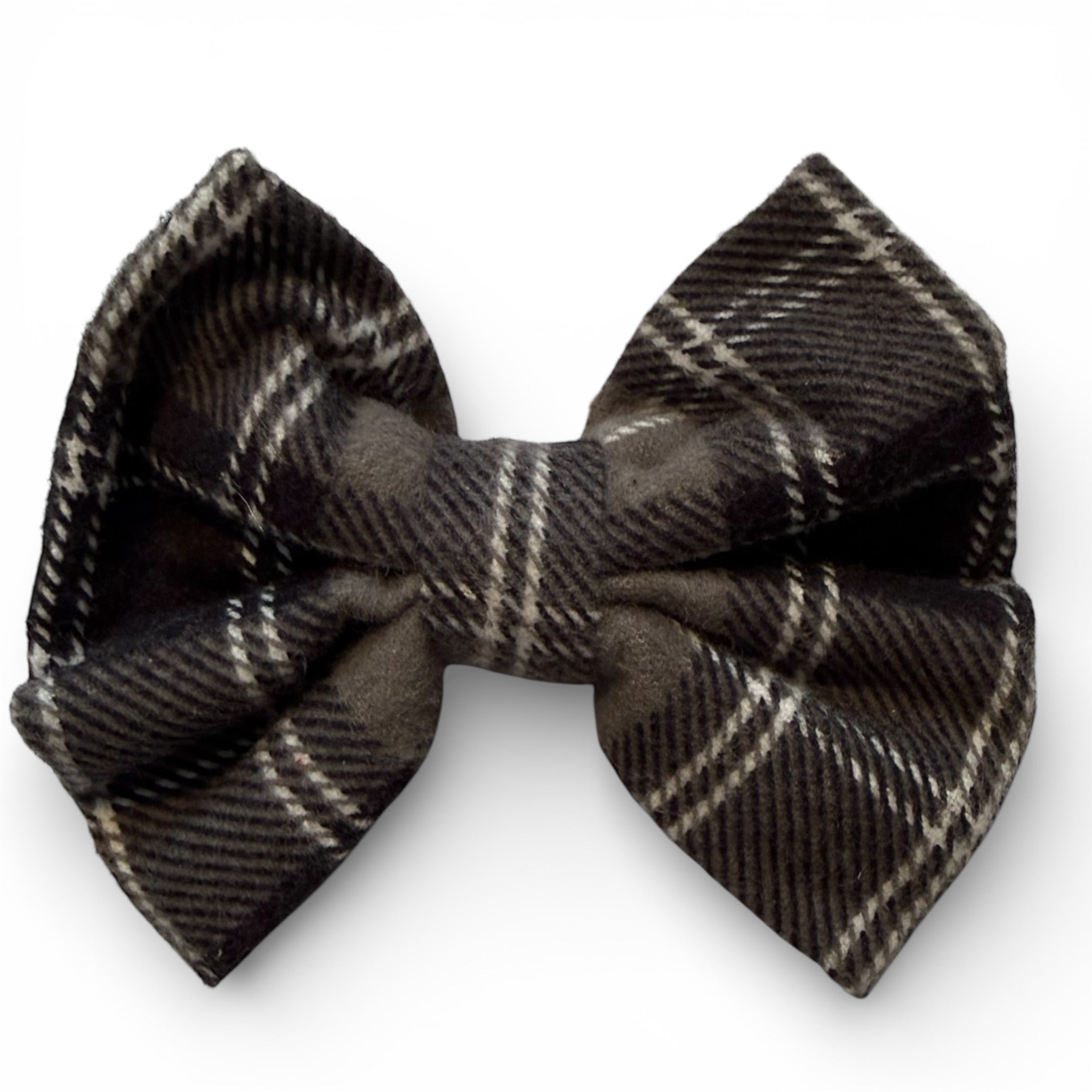 Small Snuggly Soft Grey Dapper Dog Bow Tie