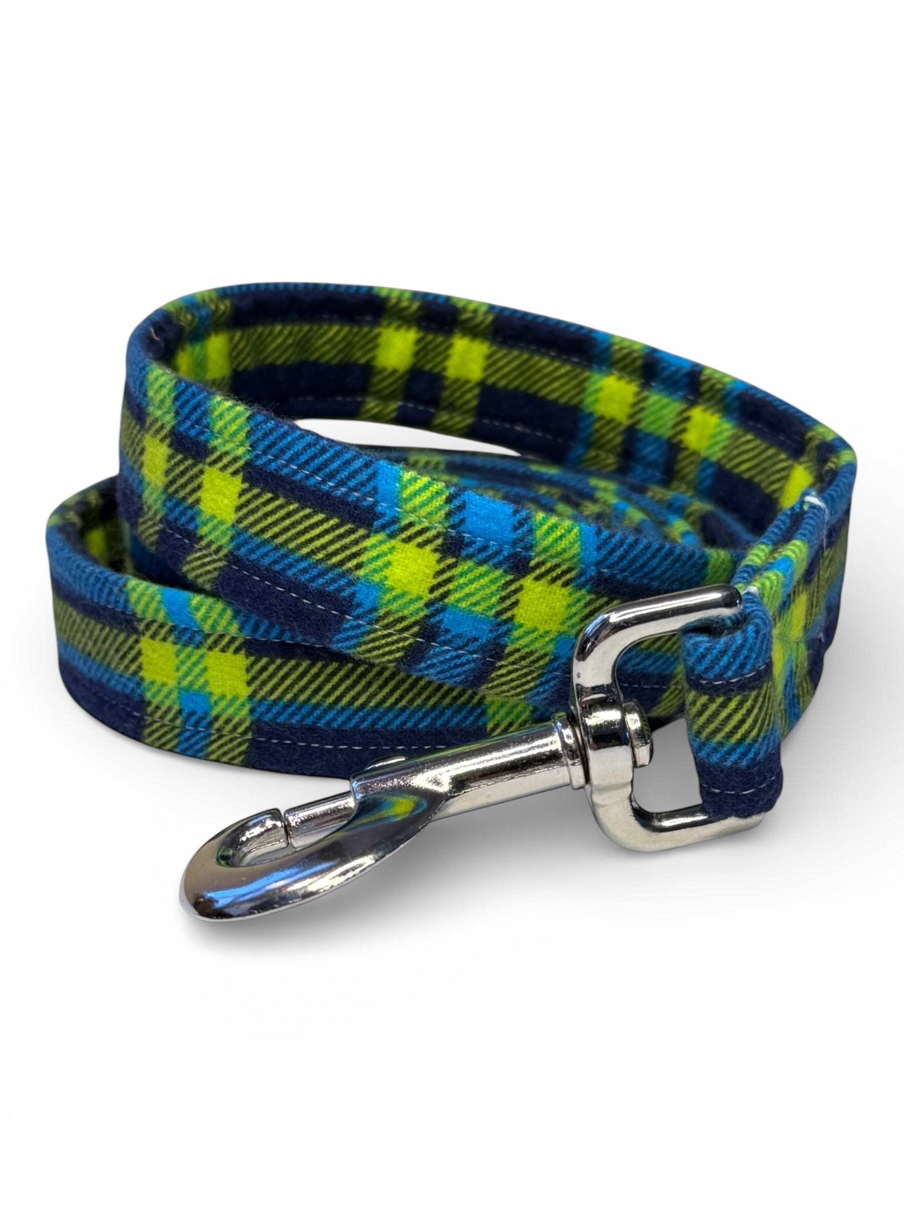 Lime Flannel Dog Leash