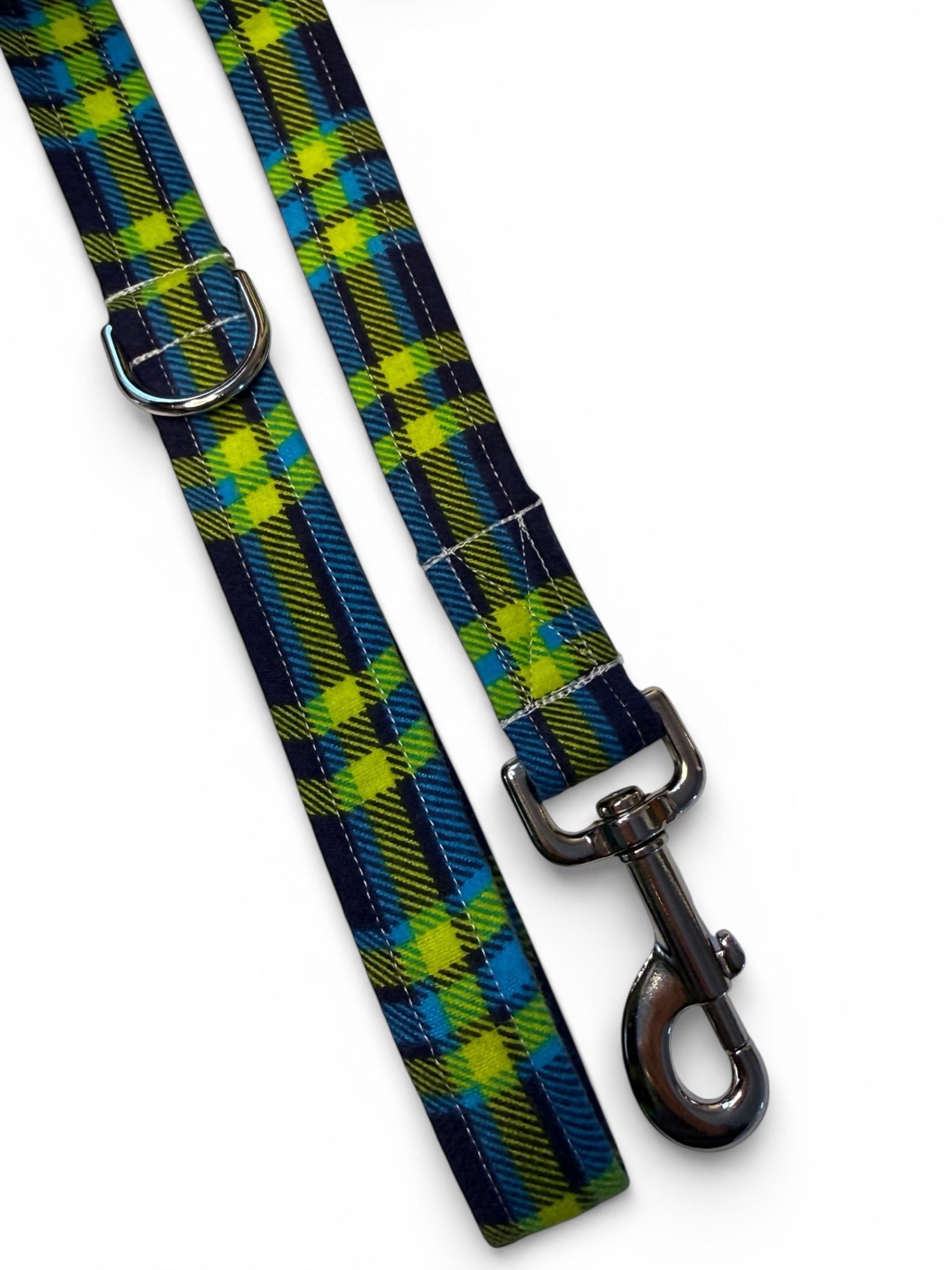 Lime Flannel Dog Leash