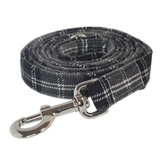 Snuggly Soft Grey Dog Leash - High-quality handmade dog leash from Lady Barkleys.