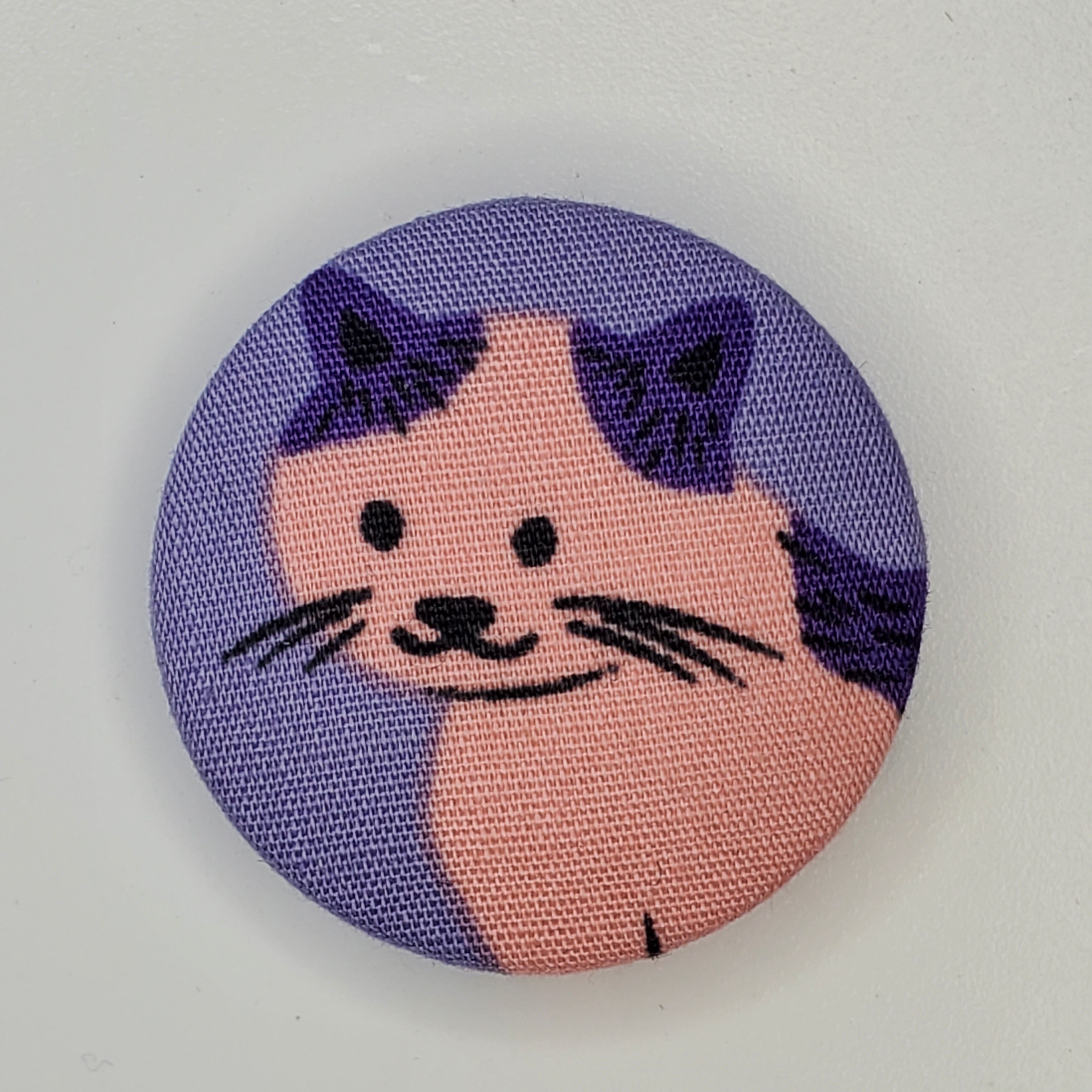 Purple Artistic Meow Magnet Set