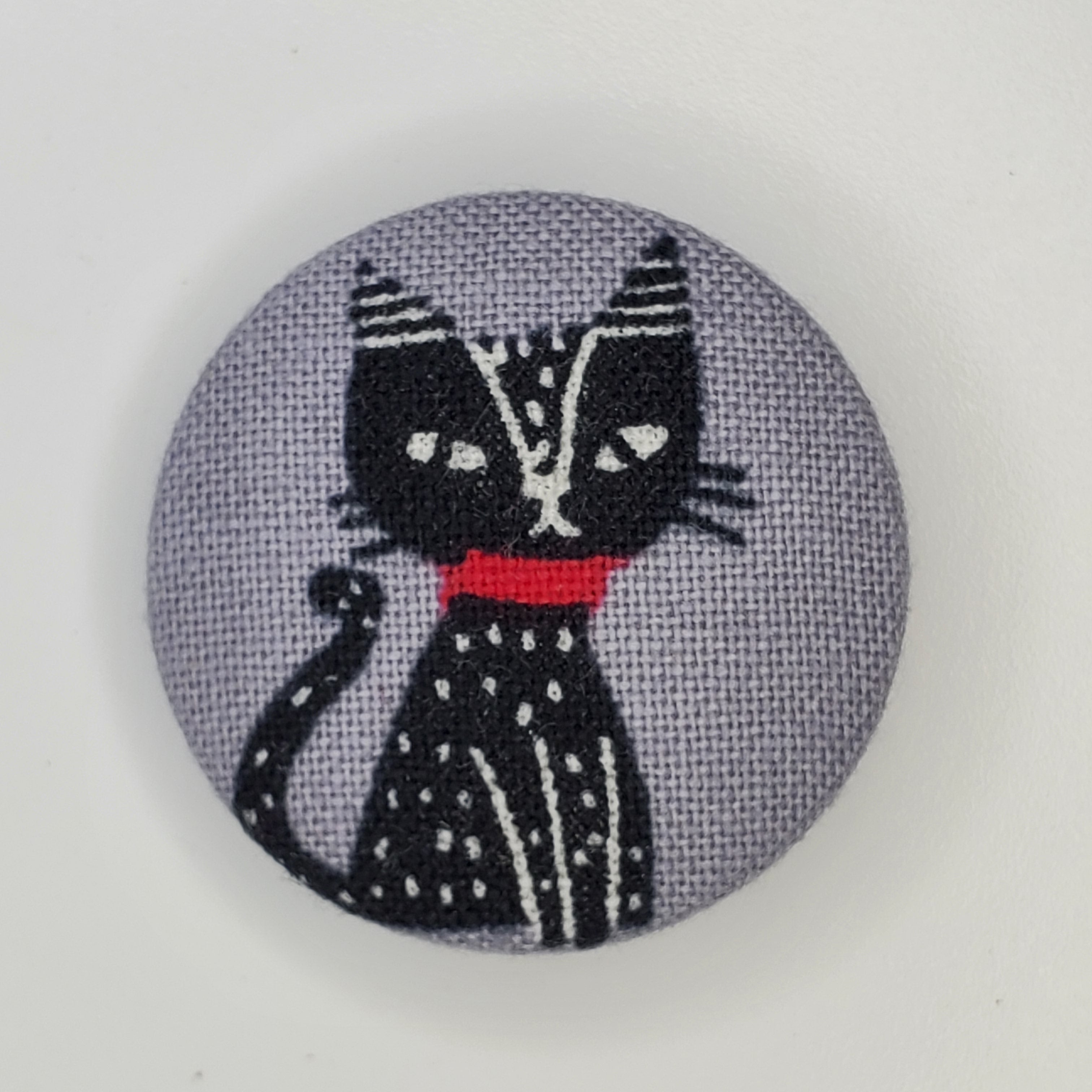 Grey Japanese Meow Magnet Set