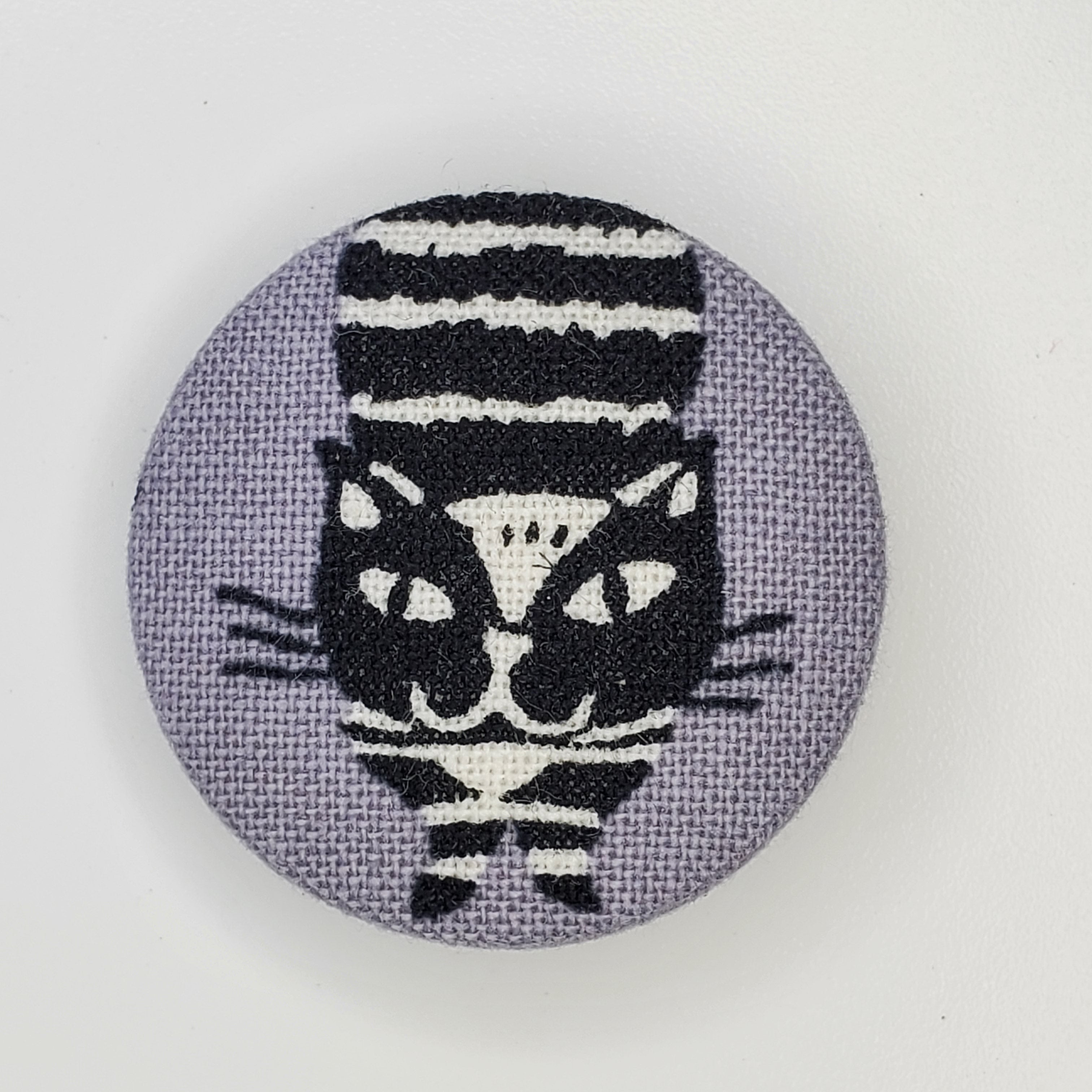Grey Japanese Meow Magnet Set