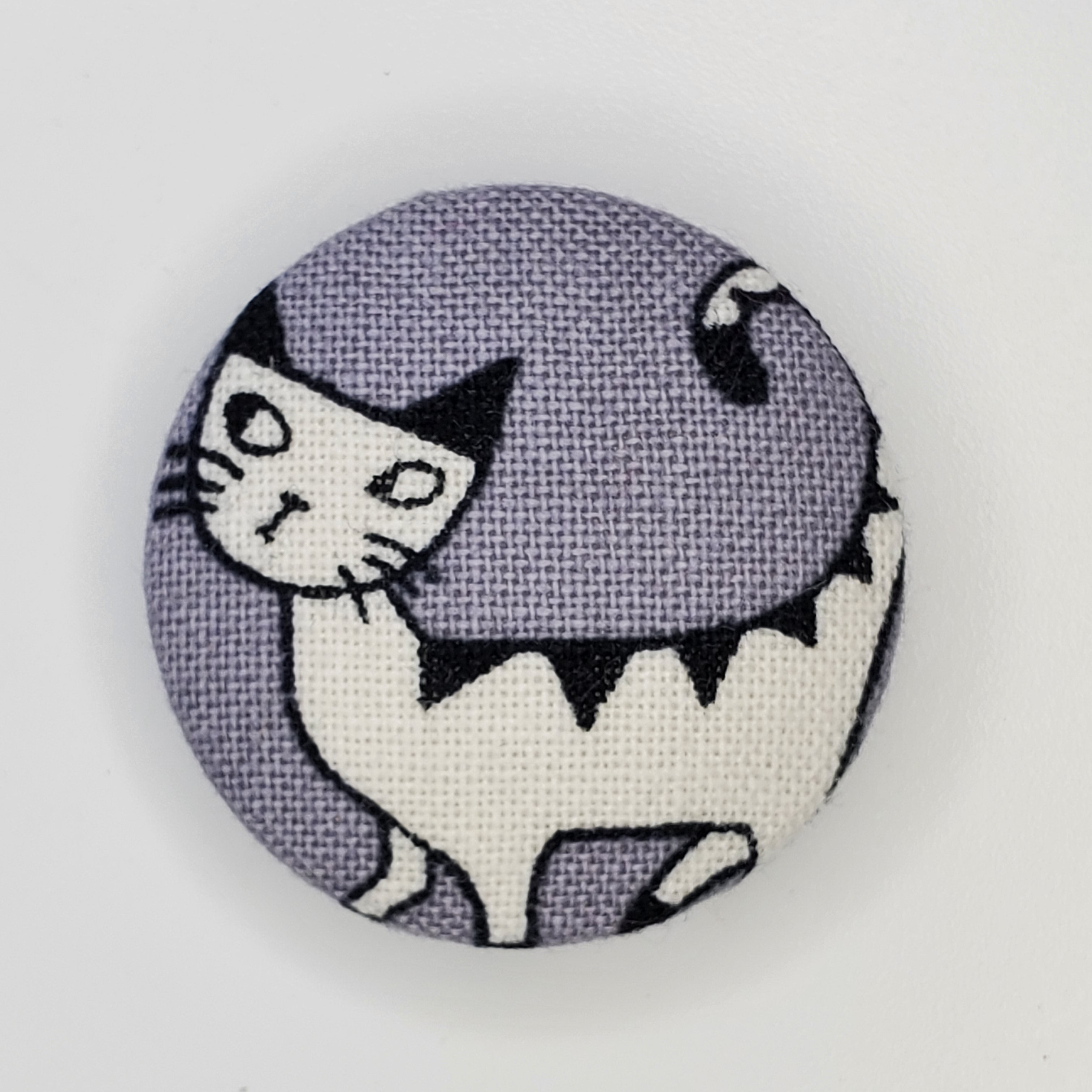Grey Japanese Meow Magnet Set