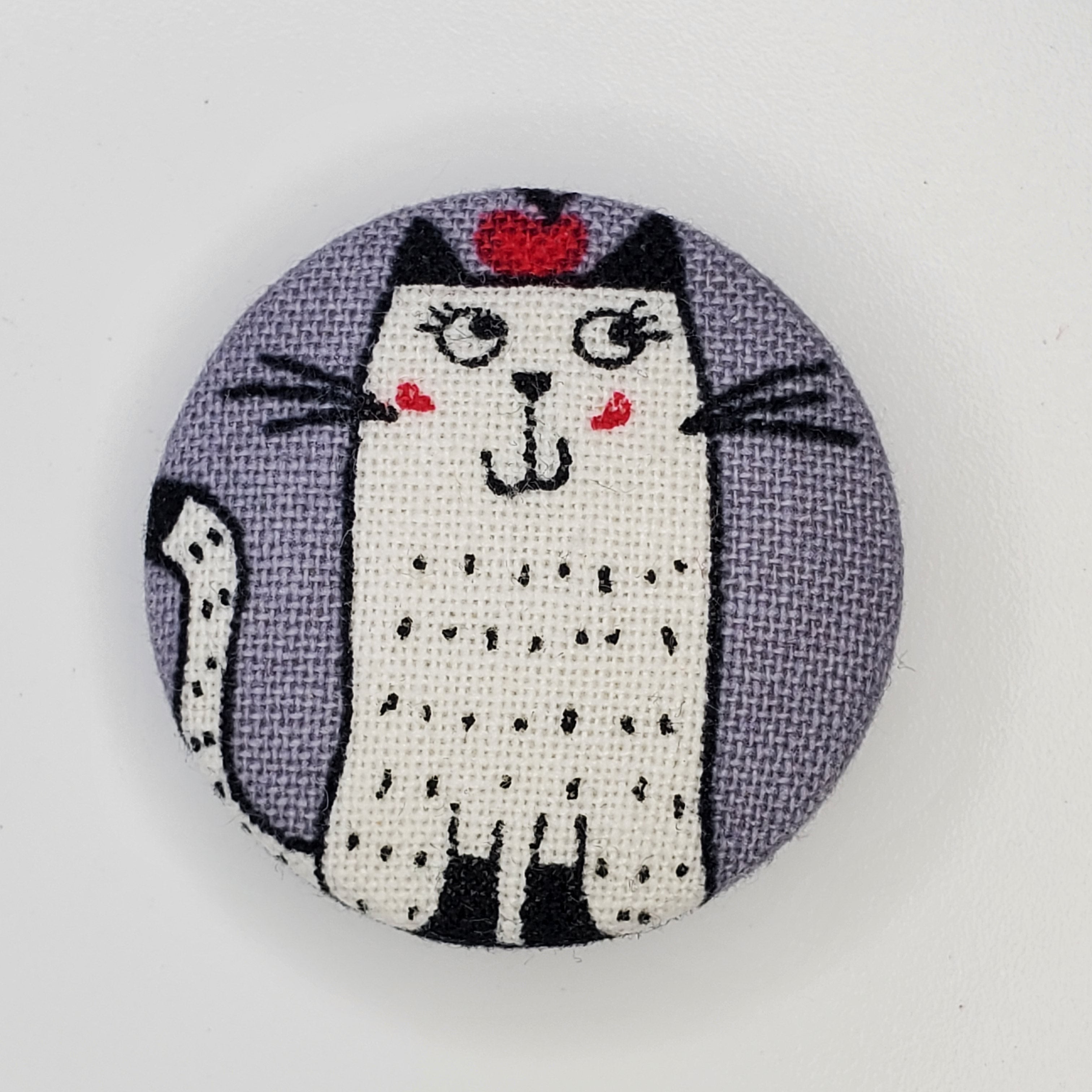 Grey Japanese Meow Magnet Set
