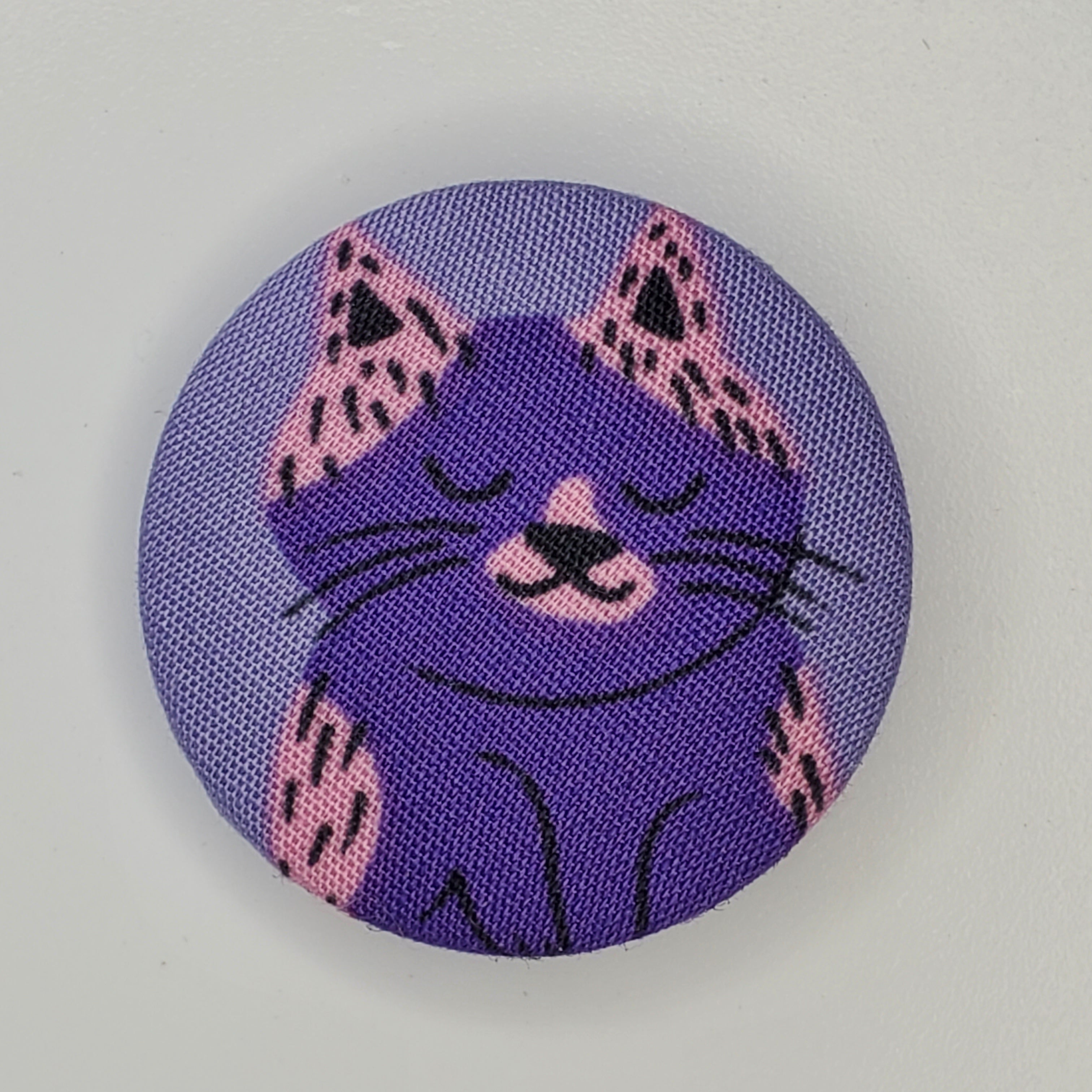 Purple Artistic Meow Magnet Set