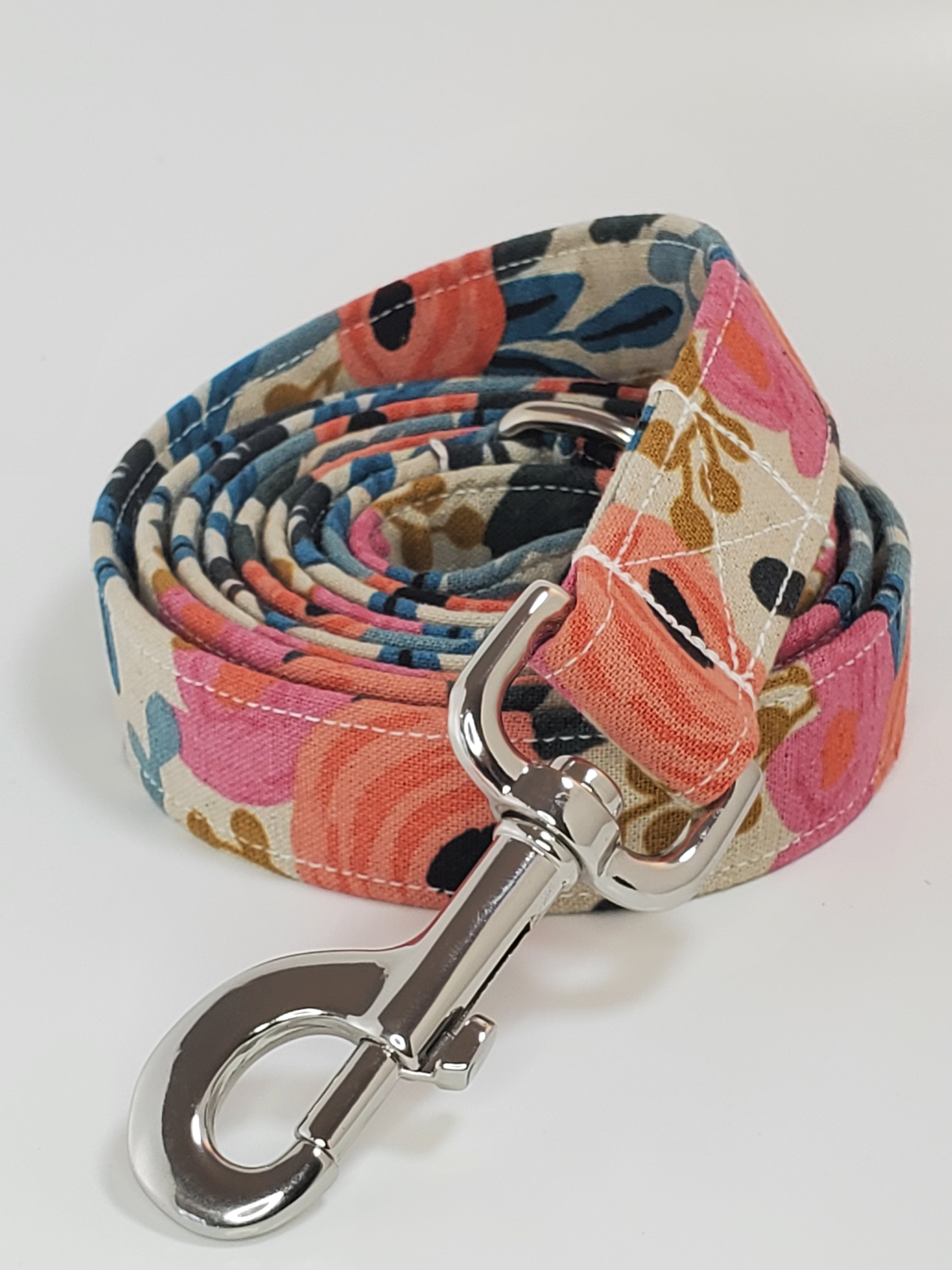 Floral dog leash best sale